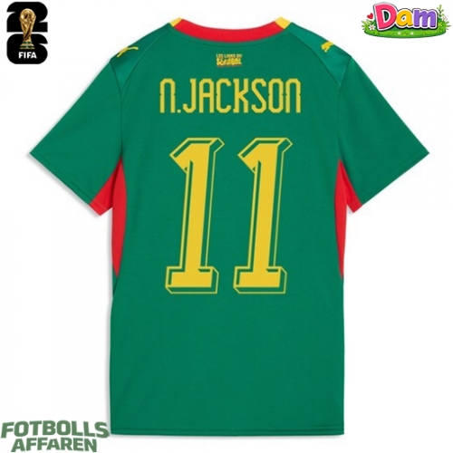 Senegal Nicolas Jackson #11 Bortatröja Kvinnor VM 2026 Kortärmad
